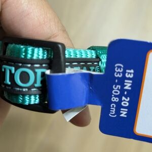 Top Paw Green Nylon Dog Collar Small
